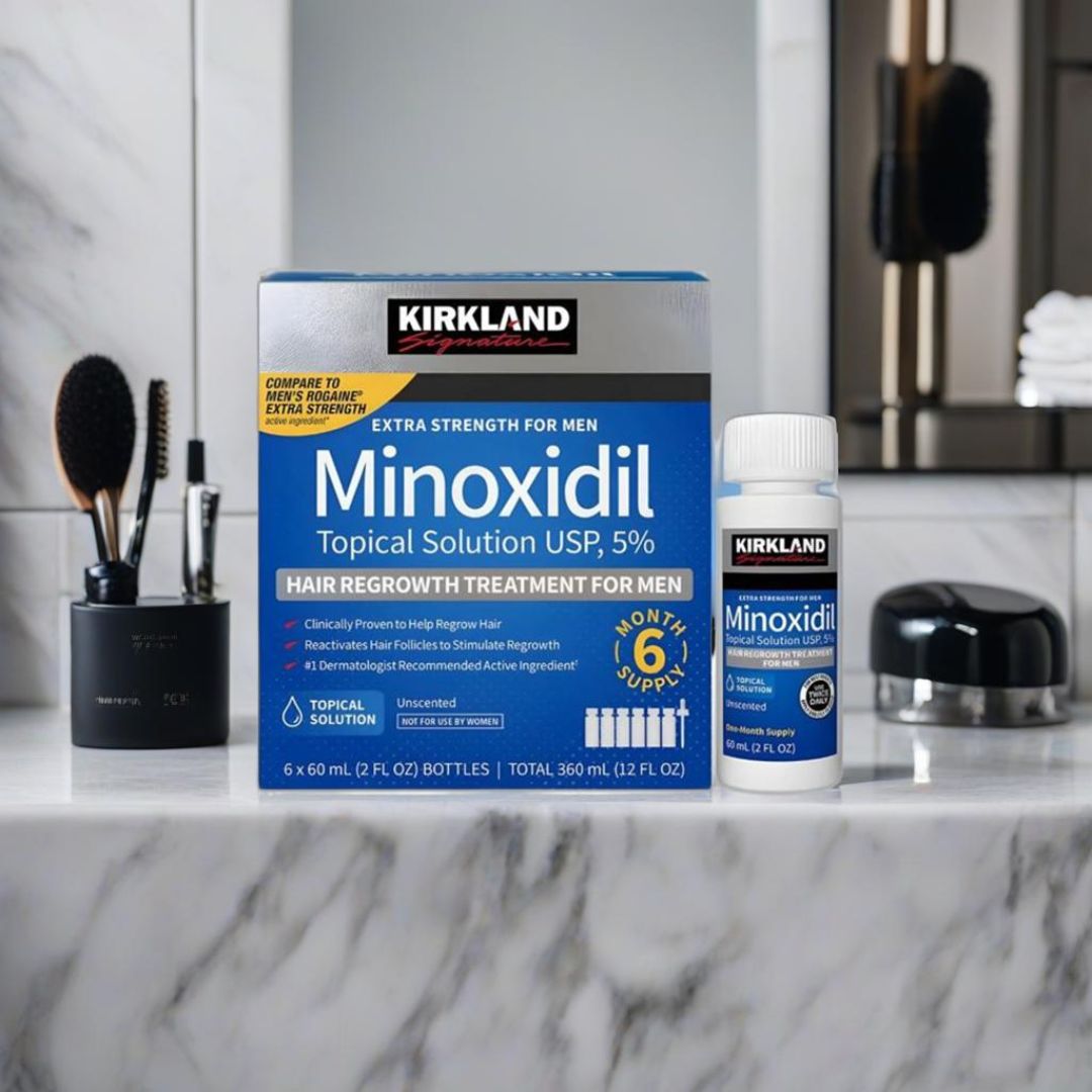 Costco Kirkland Minoxidil Topical Hair Regrowth Solution OR Foam Extra Strength for Men 5%