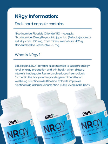 NRgy NAD+ Boosting Supplement