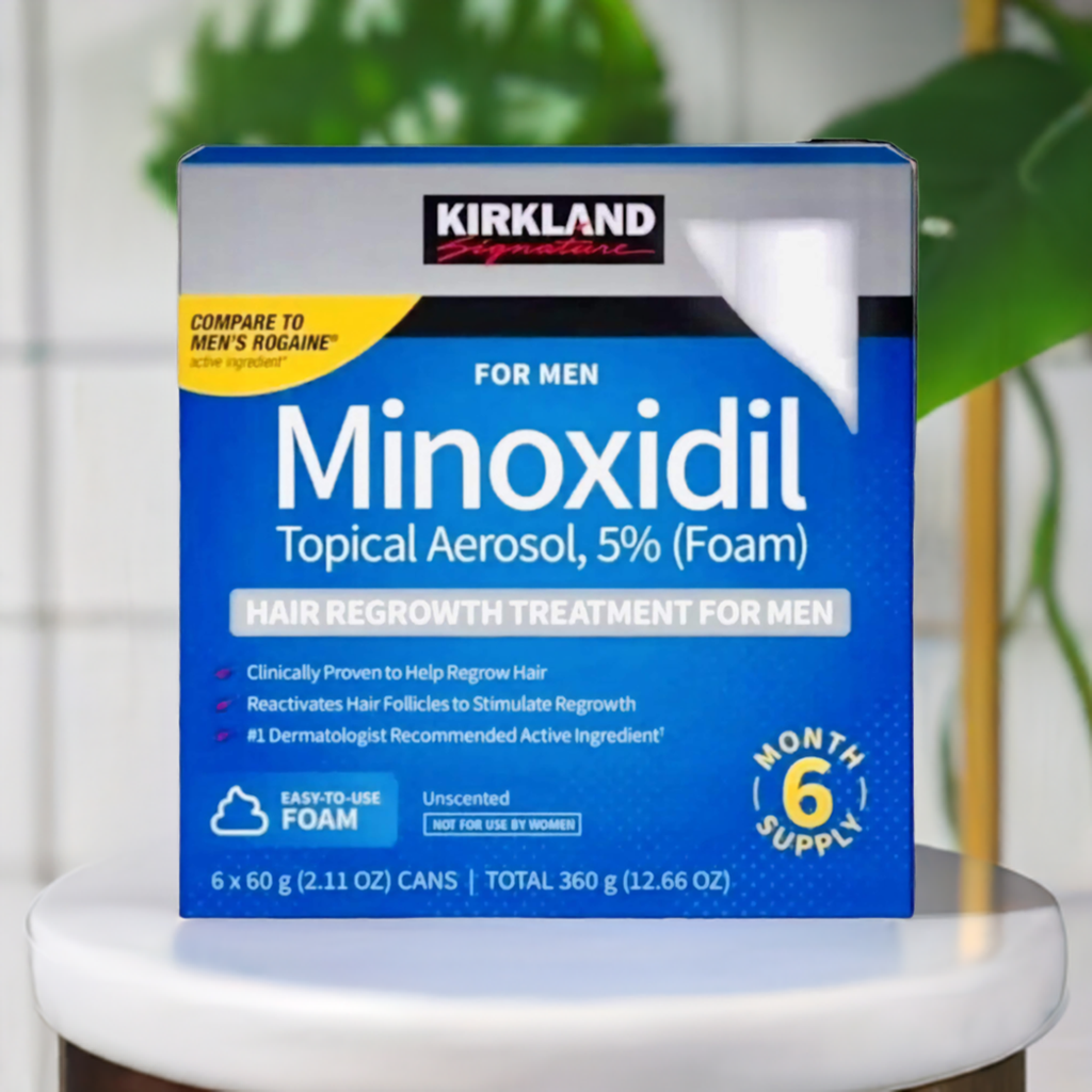 Costco Kirkland Minoxidil Topical Hair Regrowth Solution OR Foam Extra Strength for Men 5%